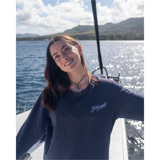 SeaPeople Classic Embroidered Crewneck Sweatshirt