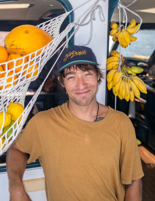 SeaPeople Classic Embroidered Nautical Rope Hat