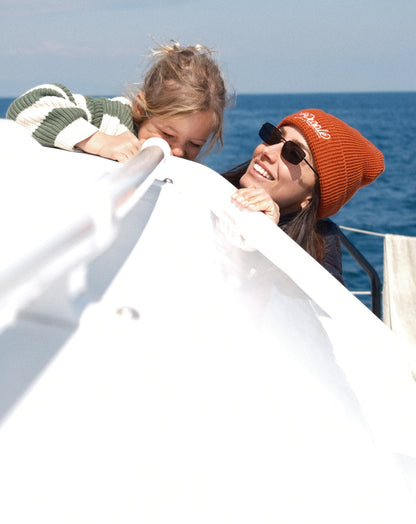 SeaPeople Classic Embroidered Waffle Beanie